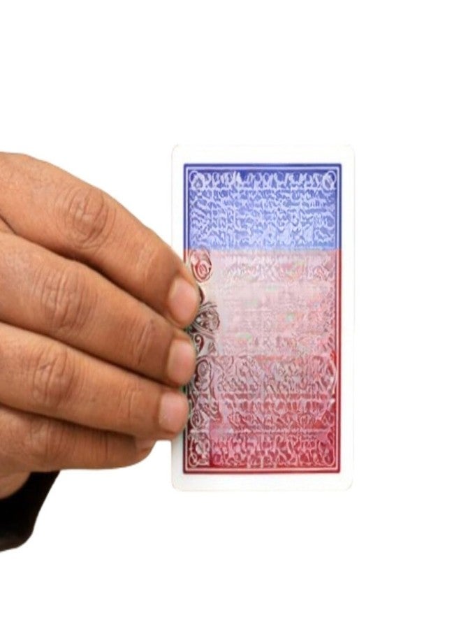 مايلز ماجيك خدعة تغيير لون البطاقة السحرية من مايلز ماجيك على ظهر راكب الدراجة | خدعة بطاقات بصرية رائعة | مناسبة لعروض السحر في الشوارع أو على المسرح | بطاقة واحدة فقط (من الأحمر إلى الأزرق) - Image 1